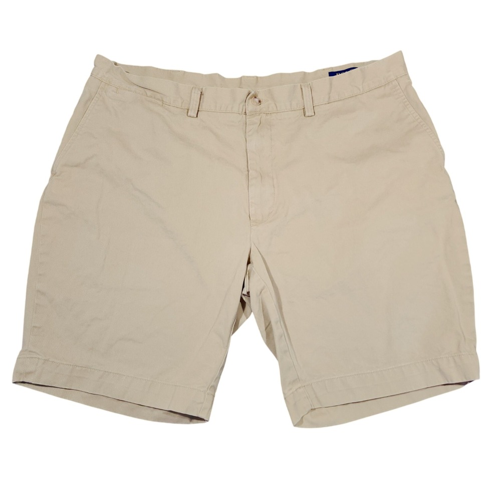 Polo Ralph Lauren Shorts 40 Men Khaki Classic Fit 9" Chino Cotton Tan Preppy 20"